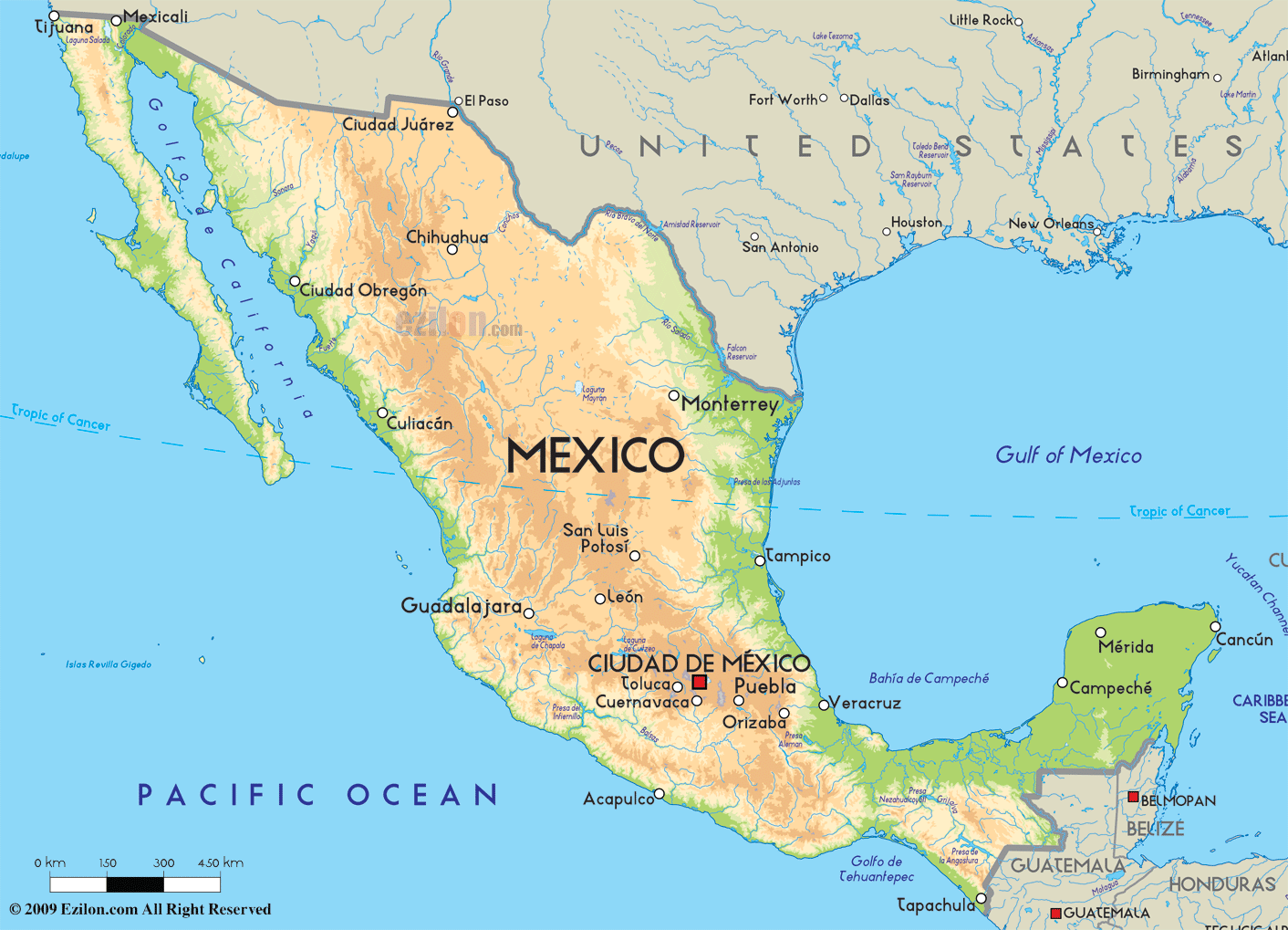 mexico map MEXICO