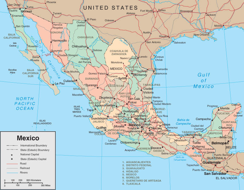 Mexico City Map 3484