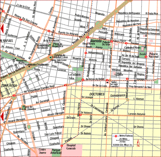 mexicocity east Mexico City Map