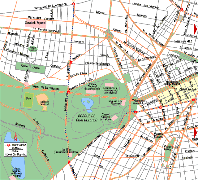 mexicocity park Mexico City Map