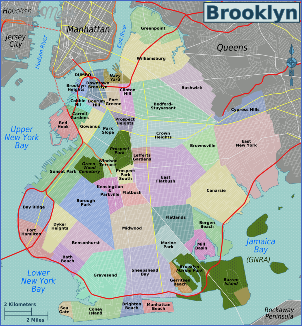 new york map neighborhoods 5 New York map neighborhoods