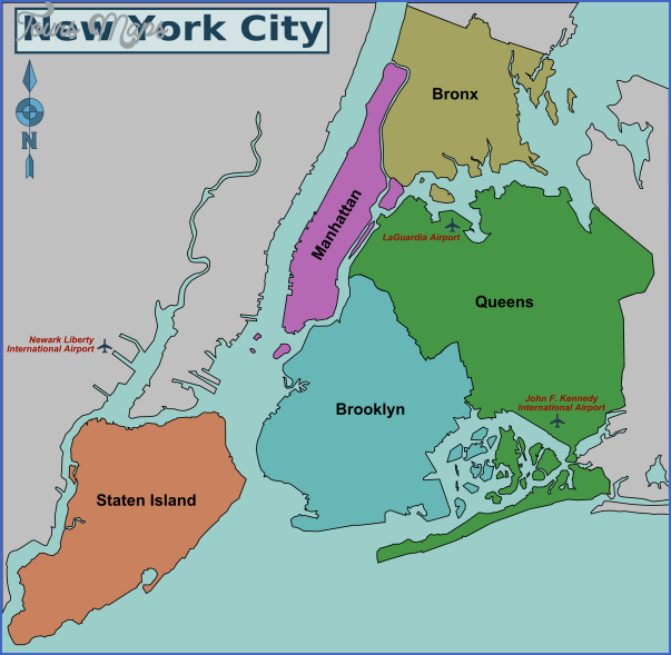 new york map of boroughs  3 New York map of boroughs
