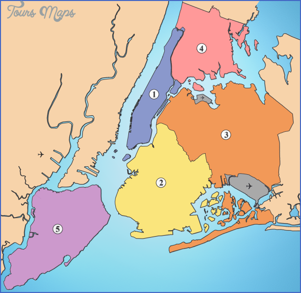 new york map of boroughs  7 New York map of boroughs