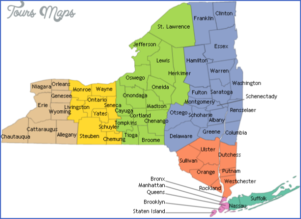 new york map of state  4 New York map of state