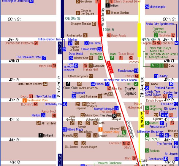 25 Map Of Times Square Nyc - Maps Database Source