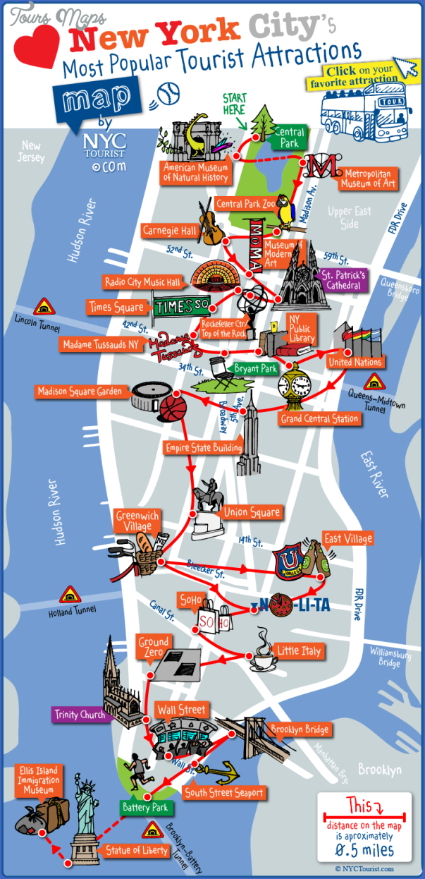 new york map tourist attractions 3 New York map tourist attractions