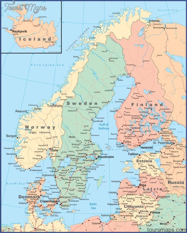 scandinavia map 4 SCANDINAVIA