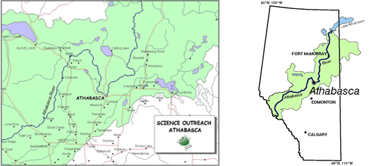 ATHABASCA MAP - ToursMaps.com