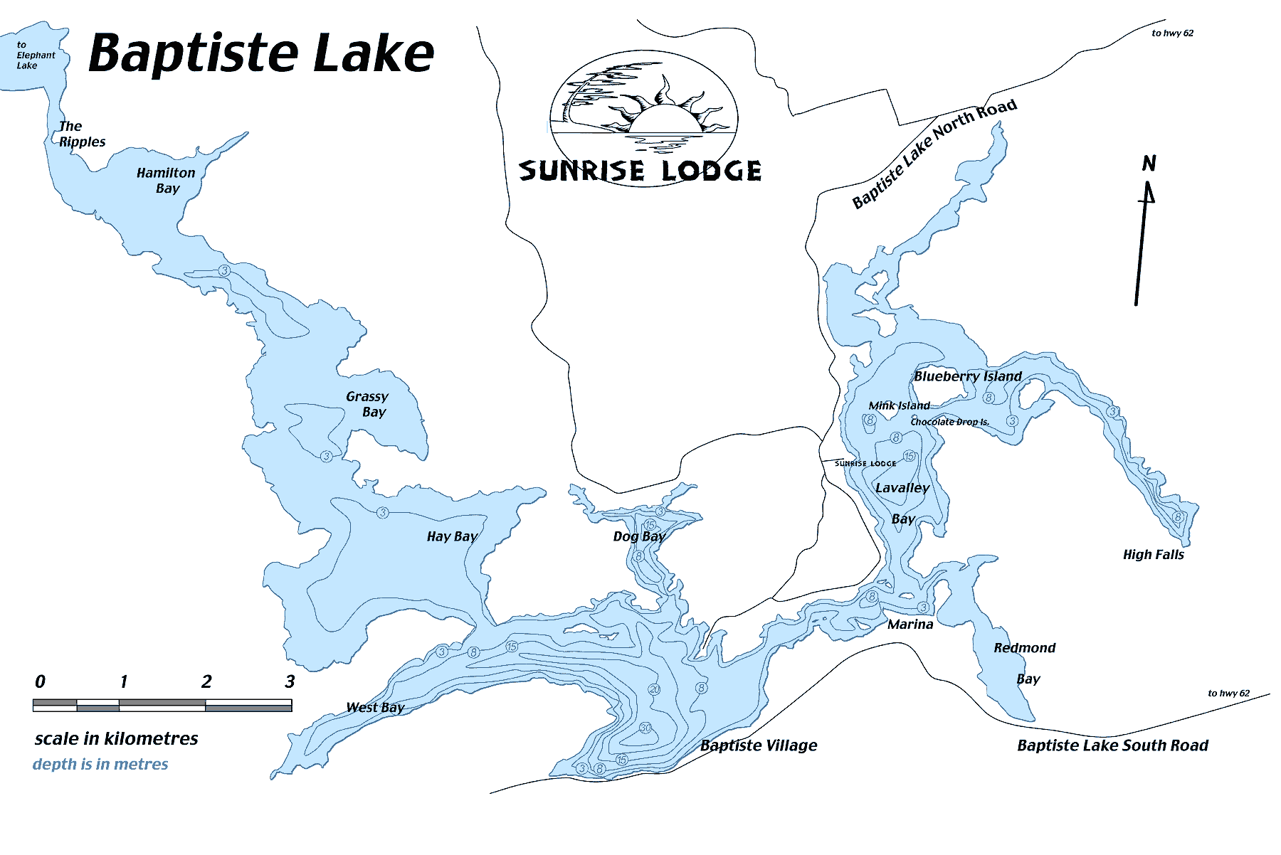 baptiste lake map 0 Baptiste Lake Map
