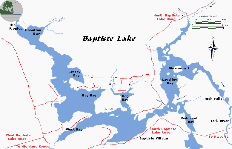 baptiste lake map 2 Baptiste Lake Map