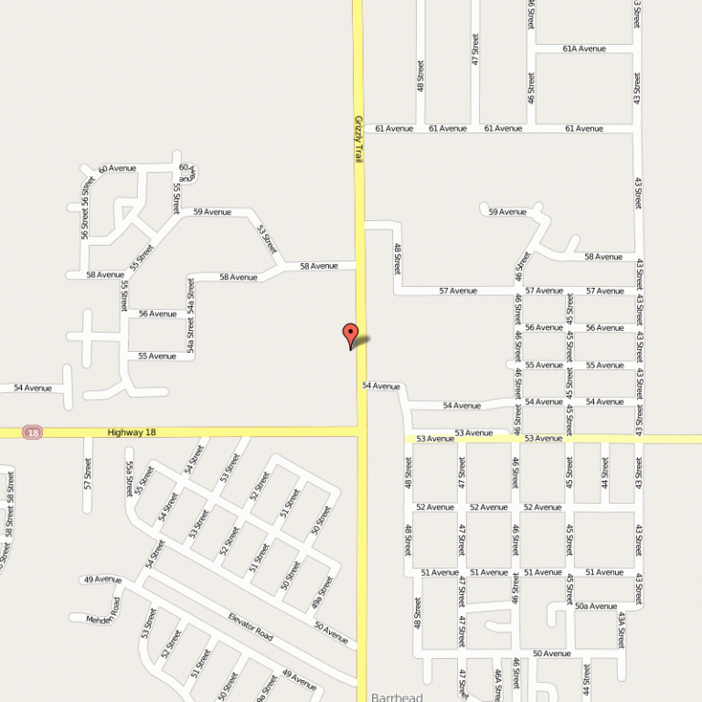 BARRHEAD Edmonton Map