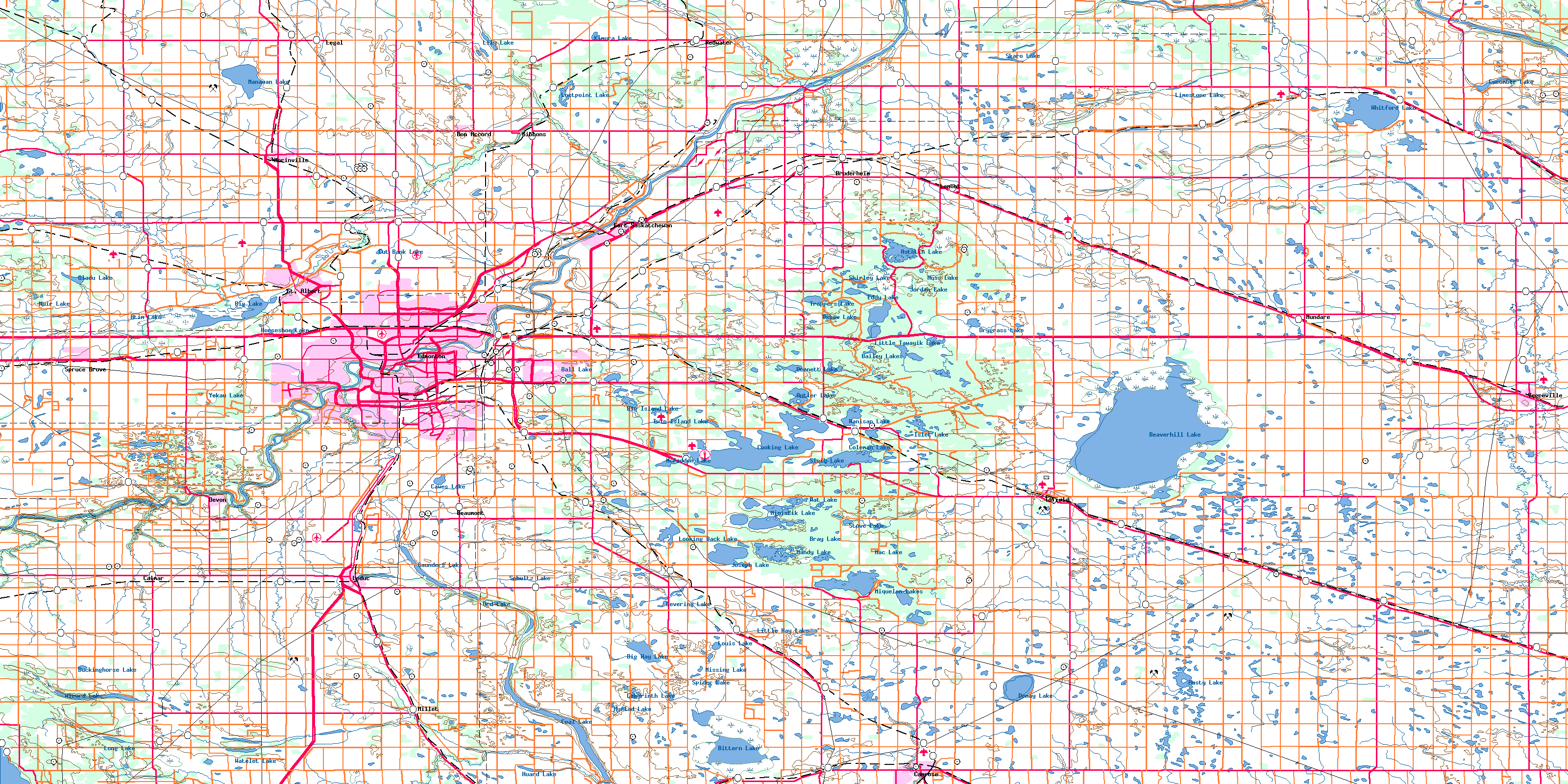 redwater edmonton map 4 REDWATER Edmonton Map