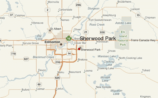 sherwood park map 2 SHERWOOD PARK MAP