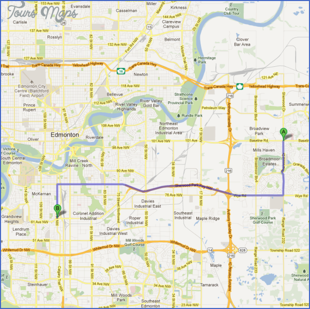 SHERWOOD PARK MAP ToursMaps
