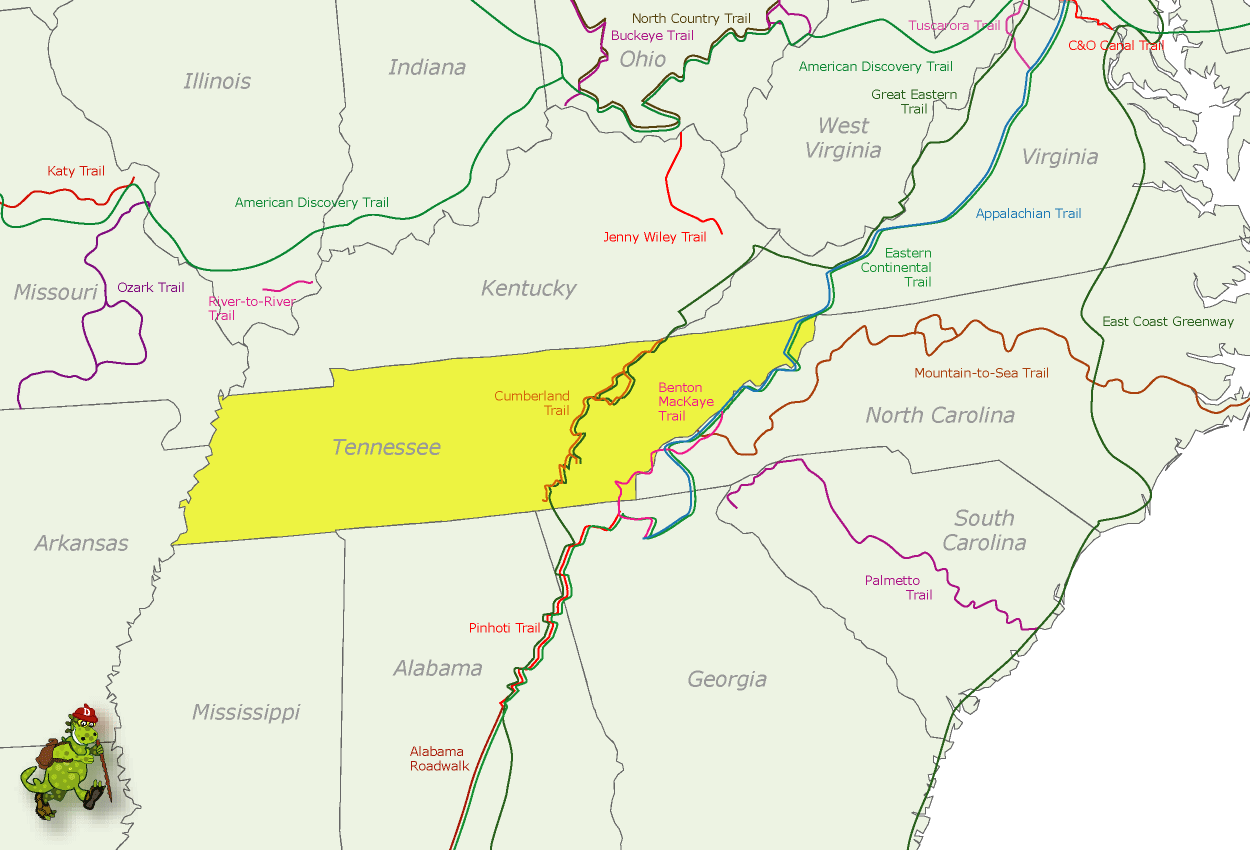 appalachian trail map tennessee 10 APPALACHIAN TRAIL MAP TENNESSEE