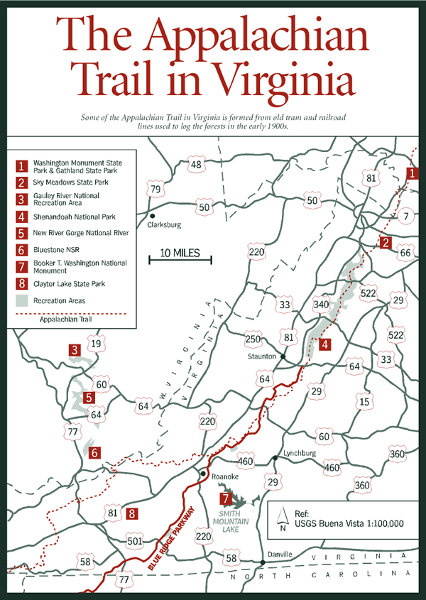 big blue trail map virginia 0 BIG BLUE TRAIL MAP VIRGINIA