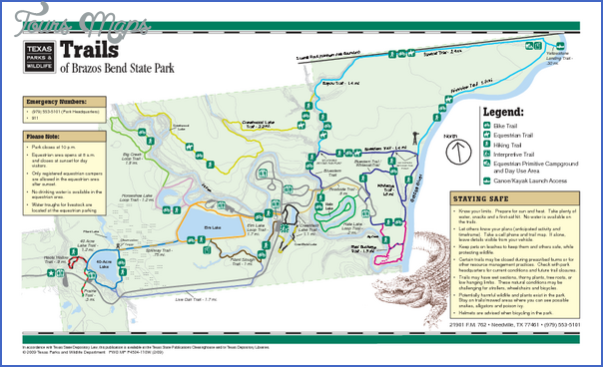 brazos bend state park map texas 0 BRAZOS BEND STATE PARK MAP TEXAS