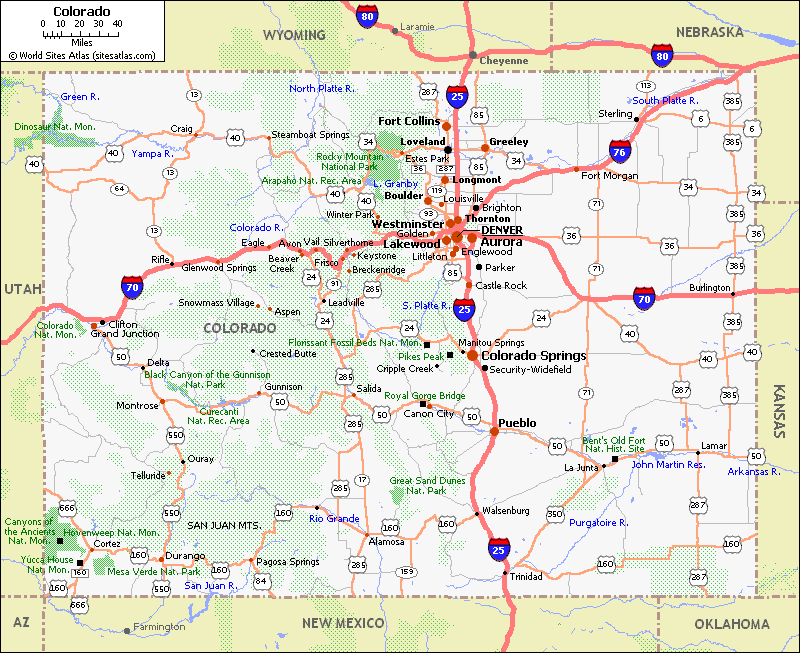 colorado map 7 Colorado Map