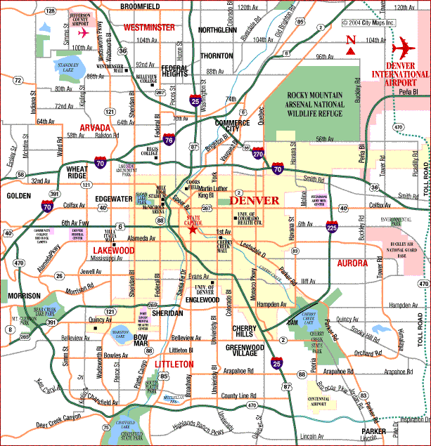 colorado metro map 8 Colorado Metro Map