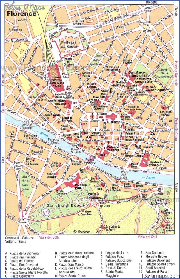 florence map tourist attractions 2 Florence Map Tourist Attractions