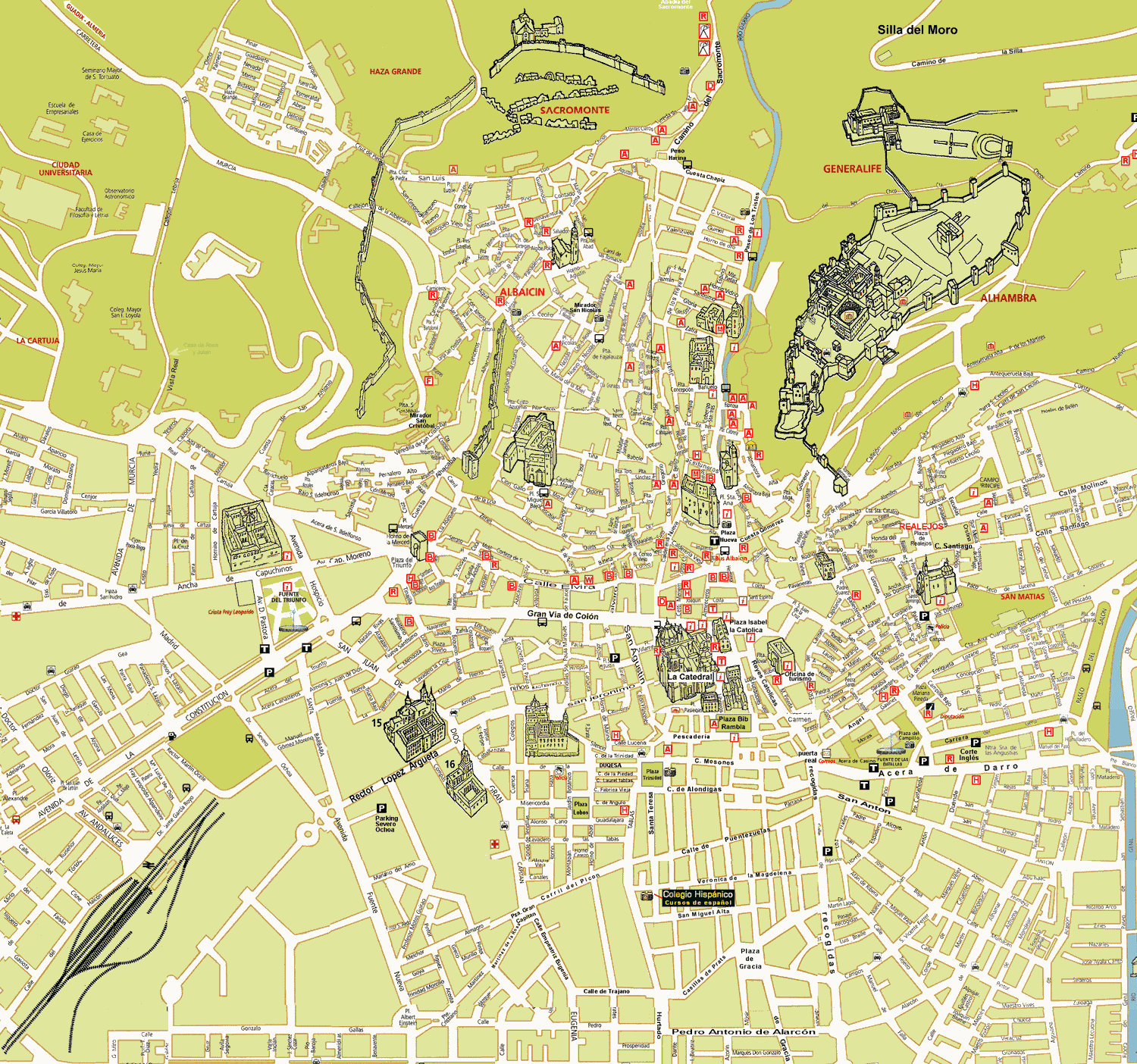 granada map 7 Granada Map