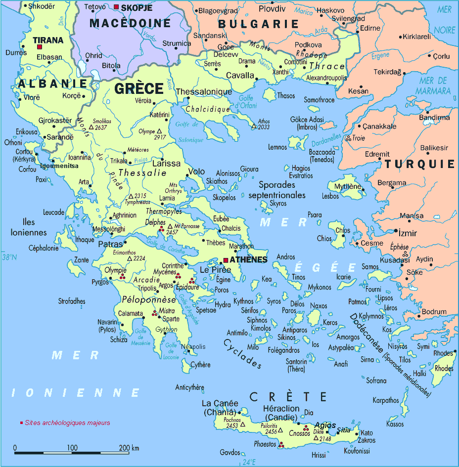 greece map 2 Greece Map