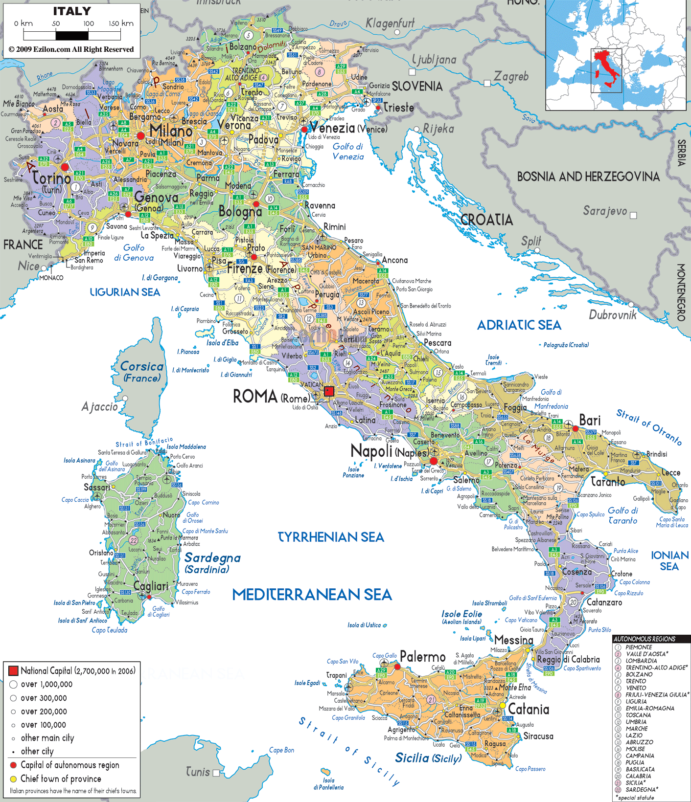 italy map 4 Italy Map