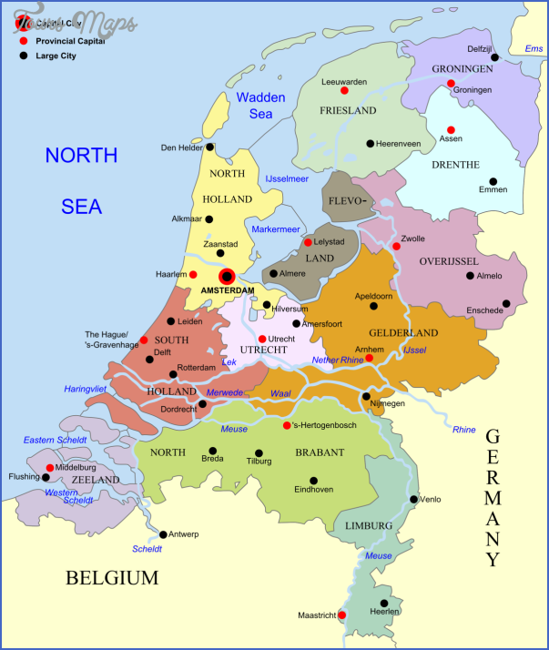 netherlands map 4 Netherlands Map