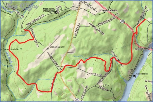 NORTH COUNTRY TRAIL MAP PENNSYLVANIA - ToursMaps.com