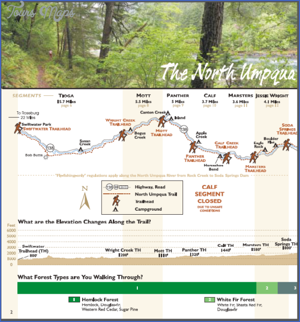 north umpqua trail map oregon 3 NORTH UMPQUA TRAIL MAP OREGON