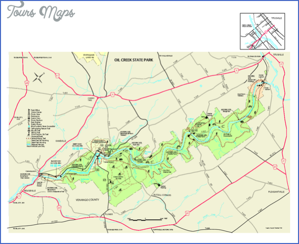 oil creek state park map pennsylvania 0 OIL CREEK STATE PARK MAP PENNSYLVANIA