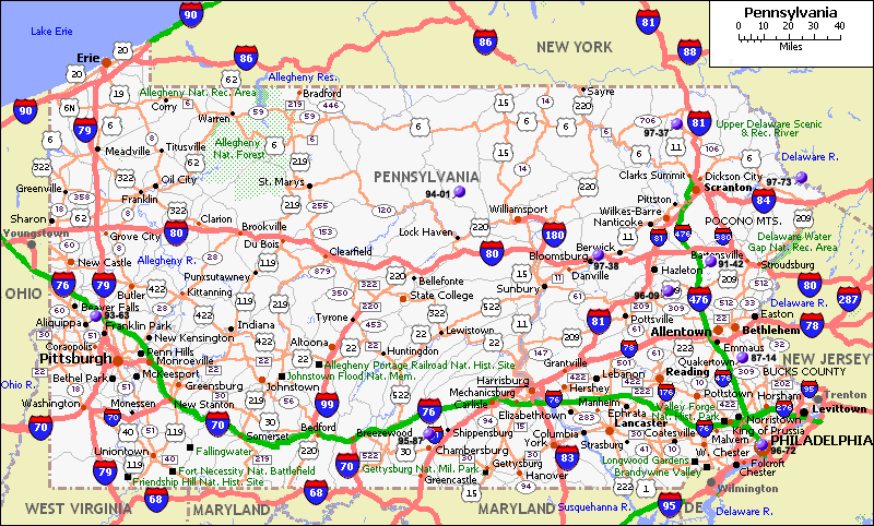 PENNSYLVANIA ToursMaps
