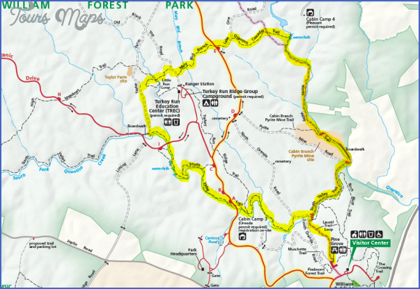 prince william forest park map virginia 13 PRINCE WILLIAM FOREST PARK MAP VIRGINIA