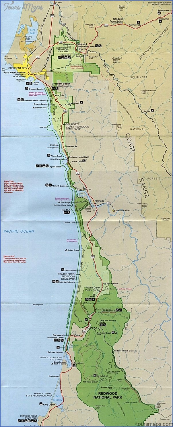 redwood national park map california 6 REDWOOD NATIONAL PARK MAP CALIFORNIA