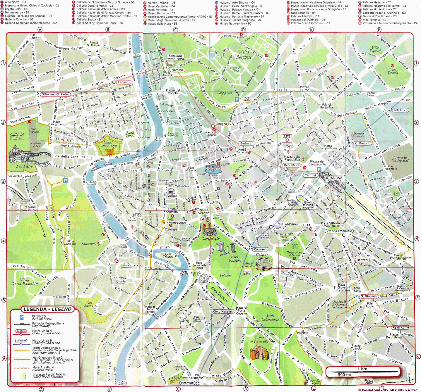 rome map 1 Rome Map