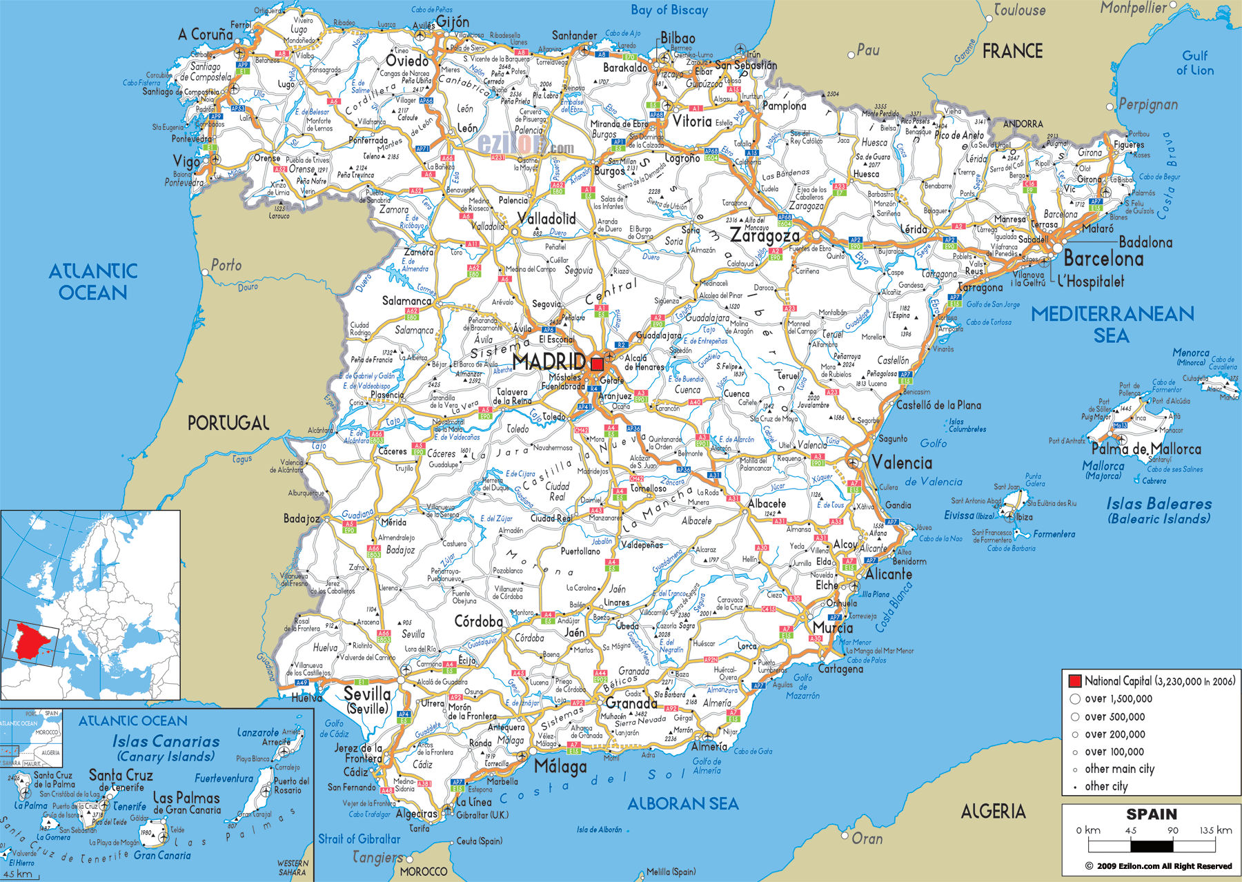 spain map 7 Spain Map
