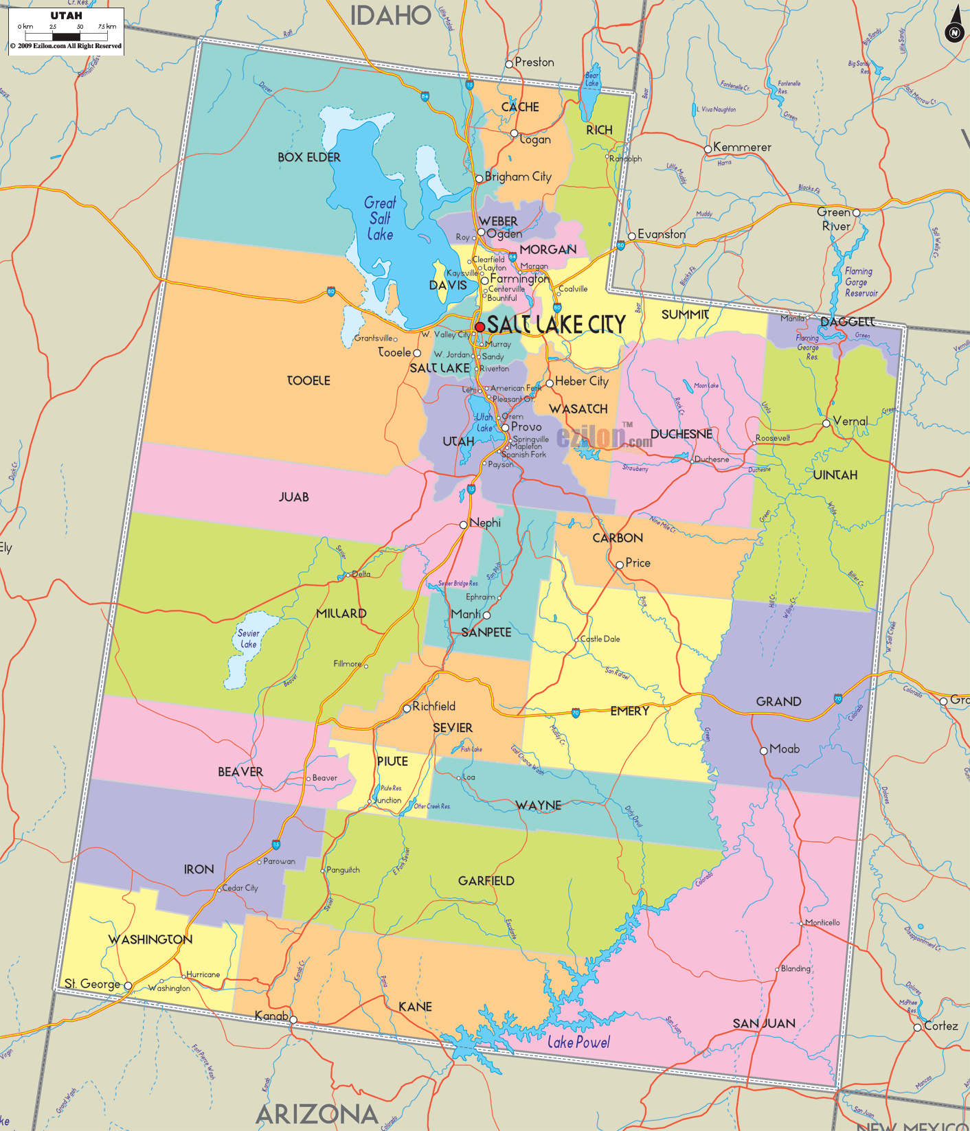 utah map 19 Utah Map