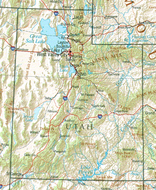 utah map 4 Utah Map