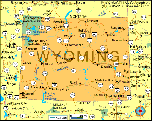 wyoming map 4 Wyoming Map