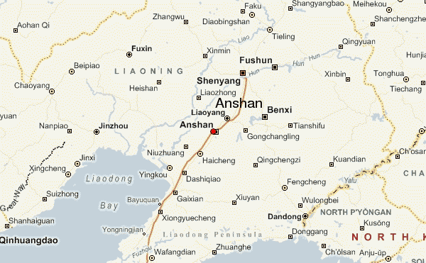 anshan map 0 Anshan Map