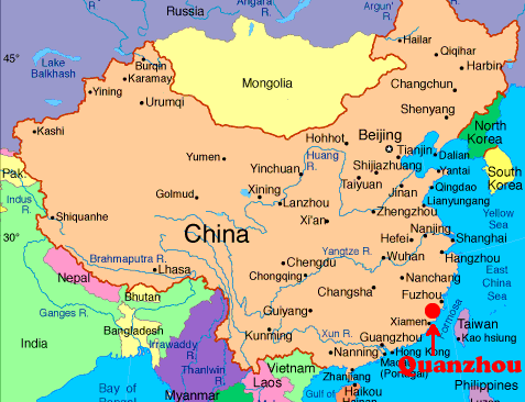 china map2 Quanzhou Map