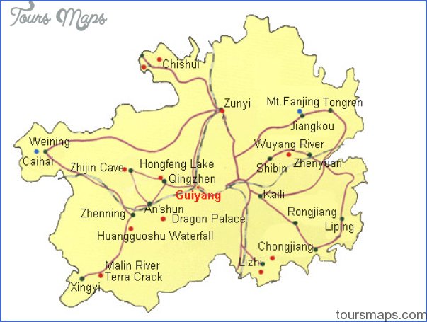 guizhou map 10 Guizhou Map