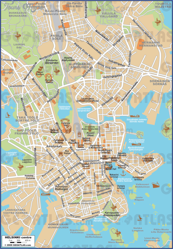 Helsinki Map - ToursMaps.com