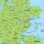 hiking map aarhus silkeborg 150x150 Arhus Denmark Central Jutland Map