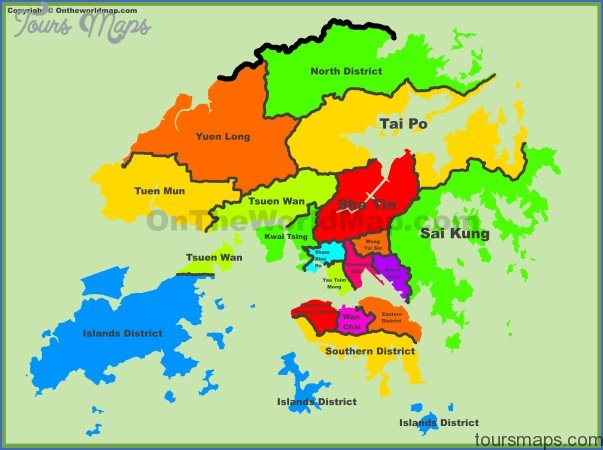 hong kong map 11 Hong Kong Map