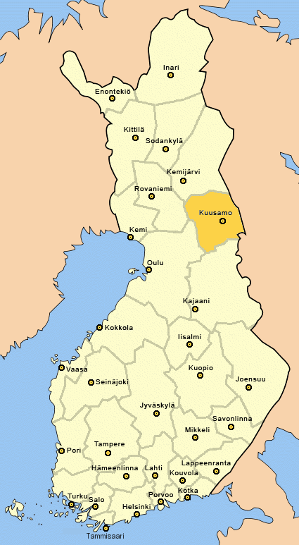 kuusamo finland map 2 Kuusamo Finland Map