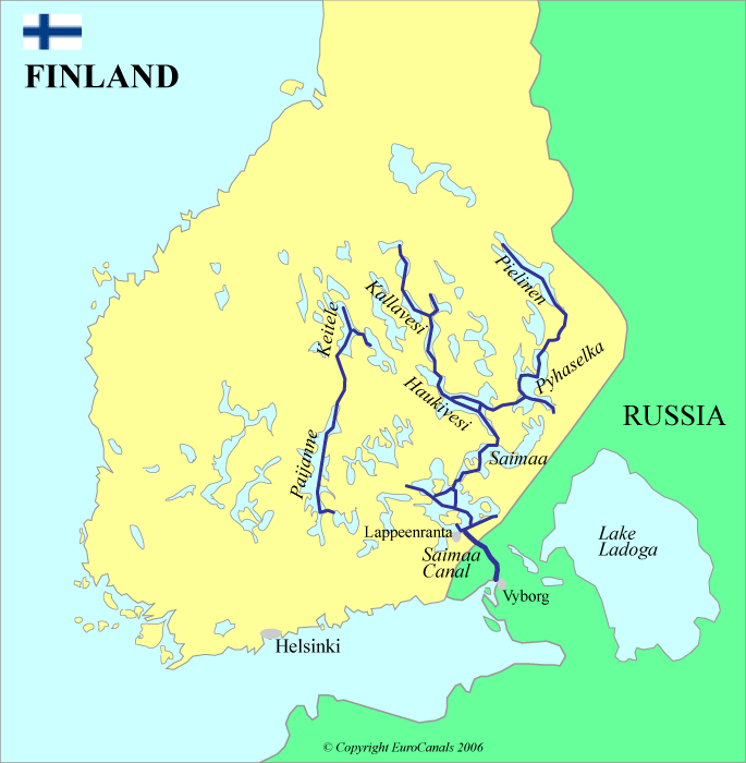 lake saimaa finland map 4 Lake Saimaa Finland Map