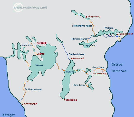 lake vanern sweden map 3 Lake Vanern Sweden Map