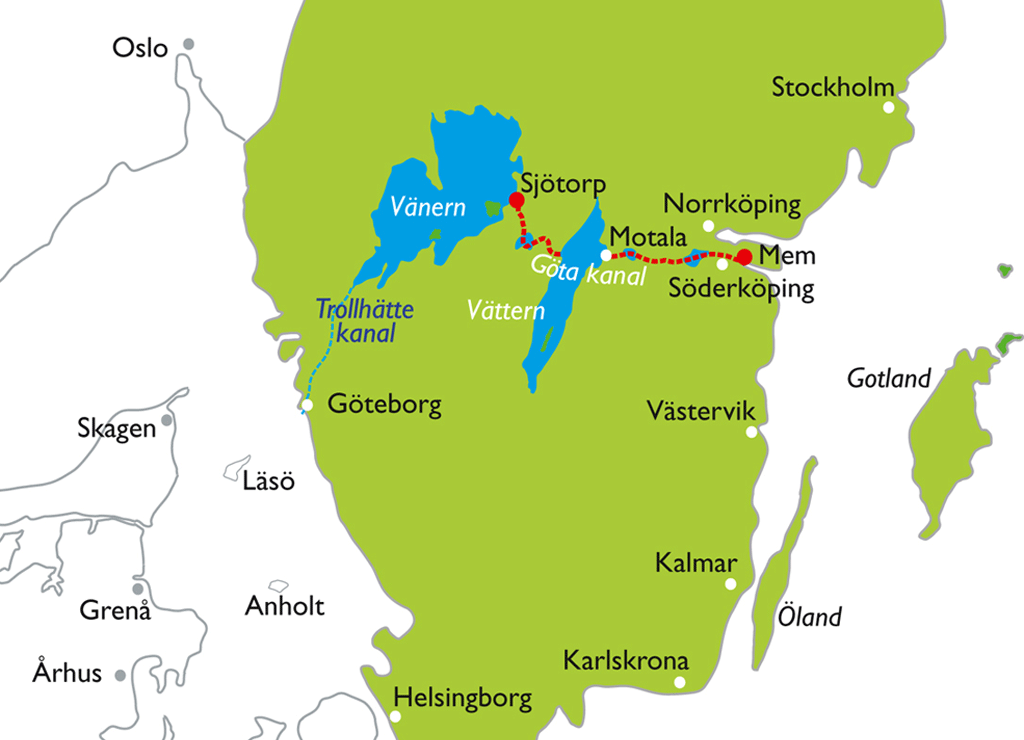 lake vanern sweden map 4 Lake Vanern Sweden Map