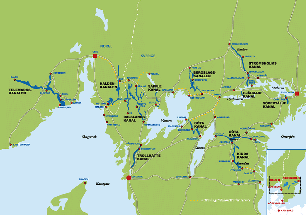 Lake Vattern Sweden Map - ToursMaps.com